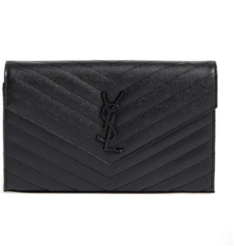 ysl monogramme quilted leather wallet|YSL card wallet.